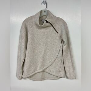 Athleta Cozy Karma Asym Pullover Sweatshirt Zipper Jacket Women's XS